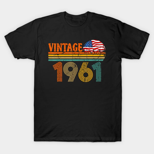 59 Years Old 1961 Vintage 59th Birthday Gift Ideas T-Shirt T-Shirt by Hot food